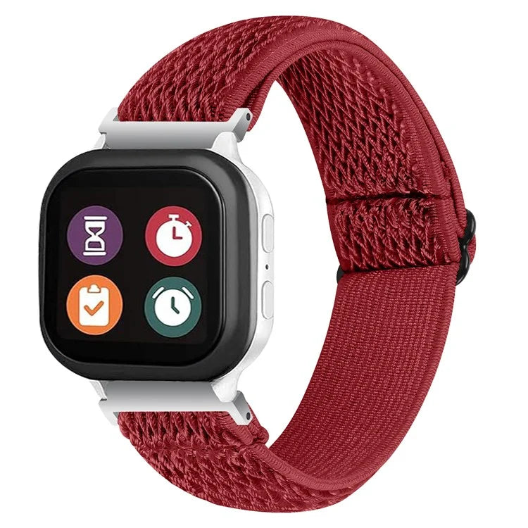 For Gabb Watch 2 Wavy Pattern Woven Nylon Watch Strap Elastic Wrist Band
