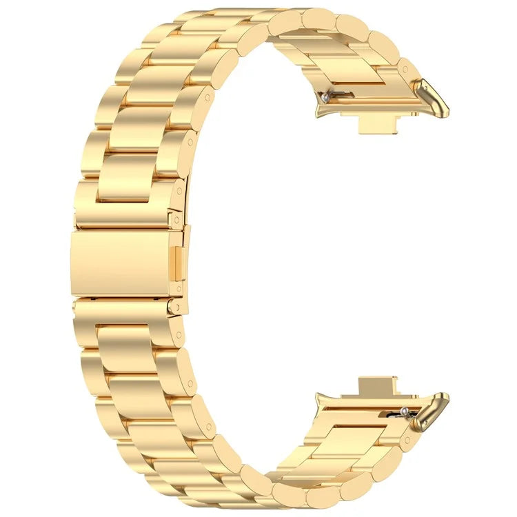For Xiaomi Redmi Watch 4 / Smart Band 8 Pro Replacement Strap 3-Bead Stainless Steel Watch Band