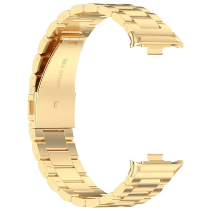 For Xiaomi Redmi Watch 4 / Smart Band 8 Pro Replacement Strap 3-Bead Stainless Steel Watch Band