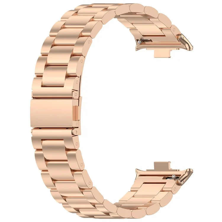 For Xiaomi Redmi Watch 4 / Smart Band 8 Pro Replacement Strap 3-Bead Stainless Steel Watch Band