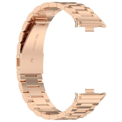 For Xiaomi Redmi Watch 4 / Smart Band 8 Pro Replacement Strap 3-Bead Stainless Steel Watch Band
