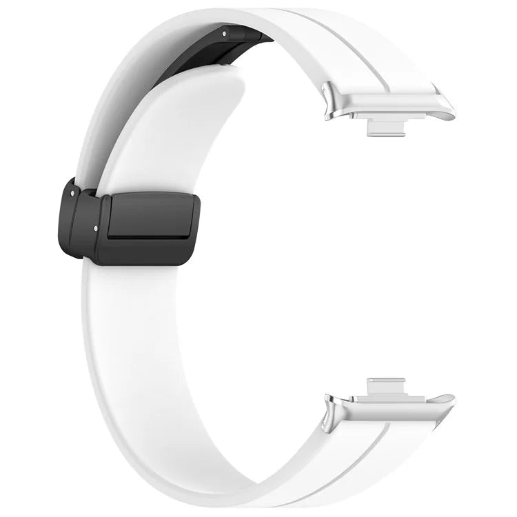 For Xiaomi Redmi Watch 4 / Smart Band 8 Pro Silicone Strap Replacement Wrist Band with Folding Buckle