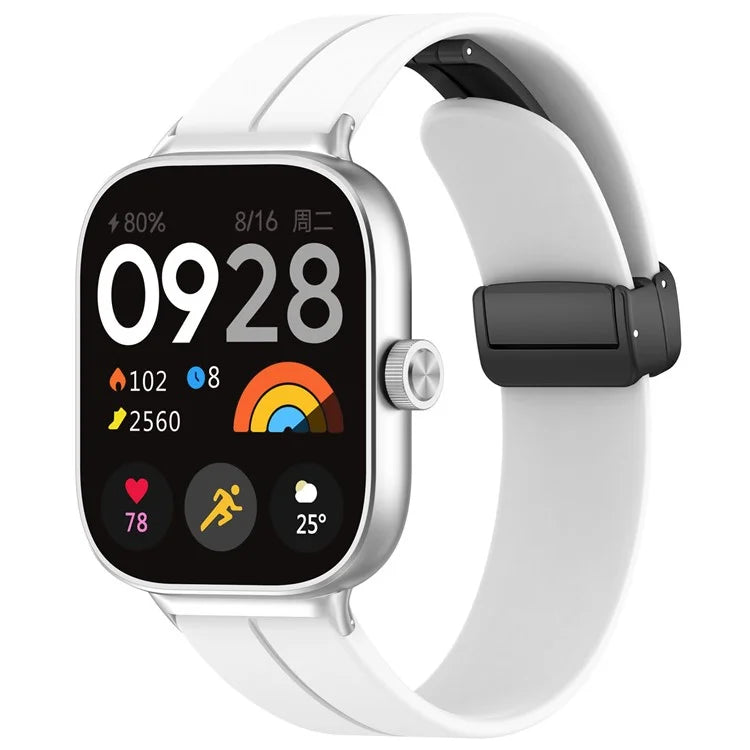 For Xiaomi Redmi Watch 4 / Smart Band 8 Pro Silicone Strap Replacement Wrist Band with Folding Buckle