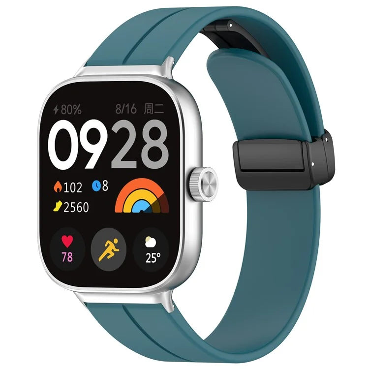 For Xiaomi Redmi Watch 4 / Smart Band 8 Pro Silicone Strap Replacement Wrist Band with Folding Buckle