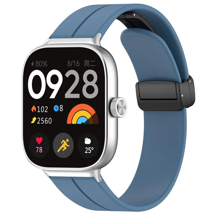 For Xiaomi Redmi Watch 4 / Smart Band 8 Pro Silicone Strap Replacement Wrist Band with Folding Buckle