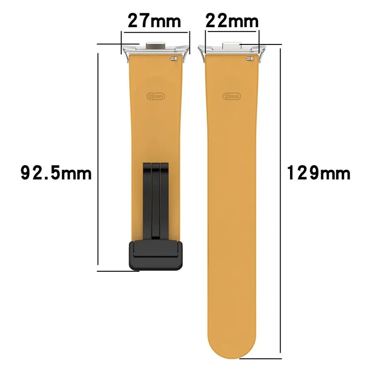 For Xiaomi Redmi Watch 4 / Smart Band 8 Pro Silicone Strap Replacement Wrist Band with Folding Buckle
