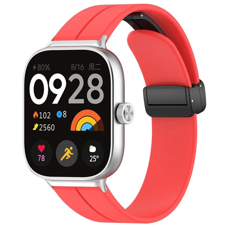 For Xiaomi Redmi Watch 4 / Smart Band 8 Pro Silicone Strap Replacement Wrist Band with Folding Buckle
