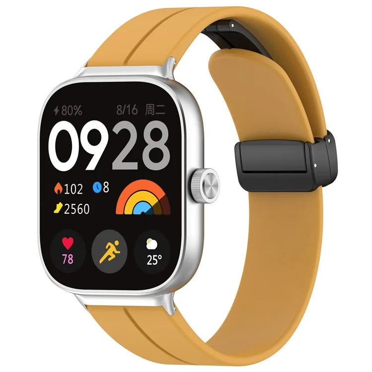 For Xiaomi Redmi Watch 4 / Smart Band 8 Pro Silicone Strap Replacement Wrist Band with Folding Buckle