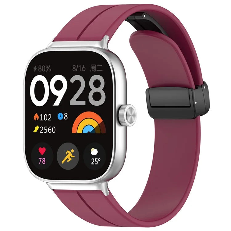 For Xiaomi Redmi Watch 4 / Smart Band 8 Pro Silicone Strap Replacement Wrist Band with Folding Buckle