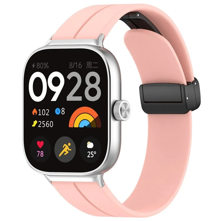 For Xiaomi Redmi Watch 4 / Smart Band 8 Pro Silicone Strap Replacement Wrist Band with Folding Buckle