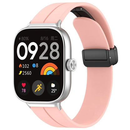 For Xiaomi Redmi Watch 4 / Smart Band 8 Pro Silicone Strap Replacement Wrist Band with Folding Buckle