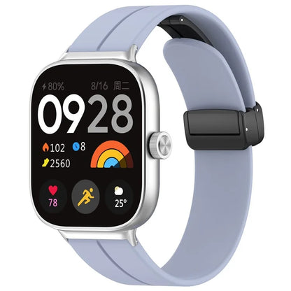 For Xiaomi Redmi Watch 4 / Smart Band 8 Pro Silicone Strap Replacement Wrist Band with Folding Buckle