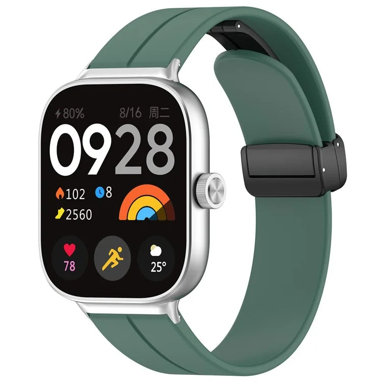 For Xiaomi Redmi Watch 4 / Smart Band 8 Pro Silicone Strap Replacement Wrist Band with Folding Buckle
