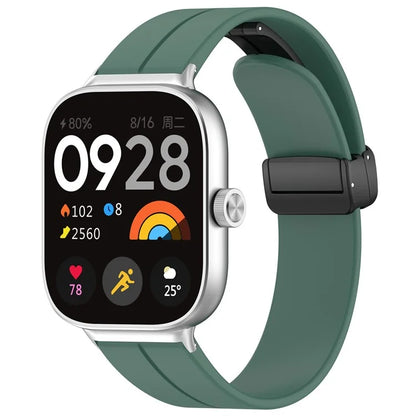 For Xiaomi Redmi Watch 4 / Smart Band 8 Pro Silicone Strap Replacement Wrist Band with Folding Buckle