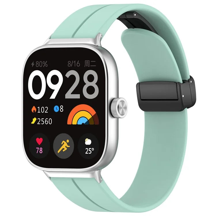 For Xiaomi Redmi Watch 4 / Smart Band 8 Pro Silicone Strap Replacement Wrist Band with Folding Buckle