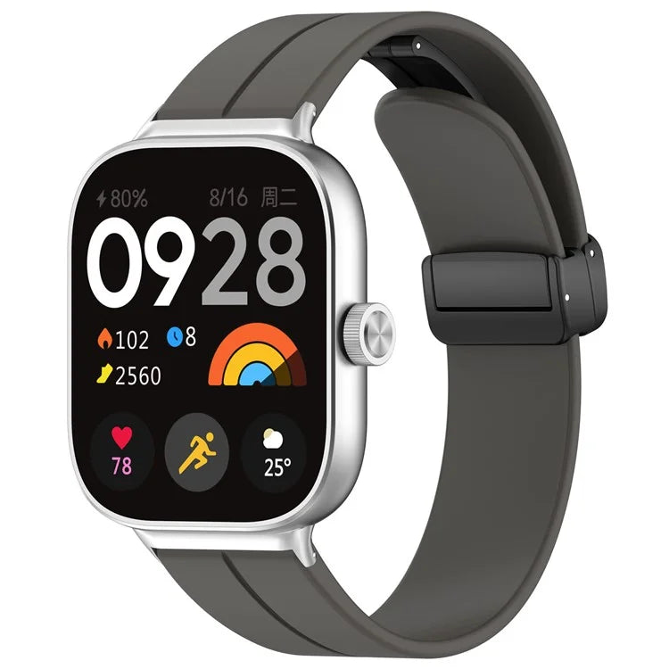 For Xiaomi Redmi Watch 4 / Smart Band 8 Pro Silicone Strap Replacement Wrist Band with Folding Buckle