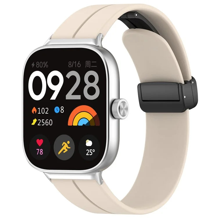 For Xiaomi Redmi Watch 4 / Smart Band 8 Pro Silicone Strap Replacement Wrist Band with Folding Buckle
