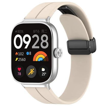 For Xiaomi Redmi Watch 4 / Smart Band 8 Pro Silicone Strap Replacement Wrist Band with Folding Buckle