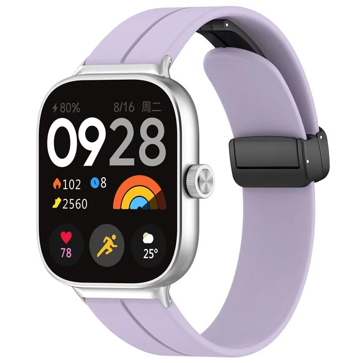 For Xiaomi Redmi Watch 4 / Smart Band 8 Pro Silicone Strap Replacement Wrist Band with Folding Buckle