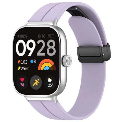 For Xiaomi Redmi Watch 4 / Smart Band 8 Pro Silicone Strap Replacement Wrist Band with Folding Buckle