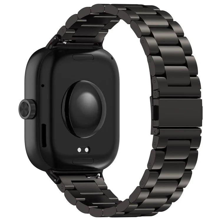 For Xiaomi Redmi Watch 4 / Smart Band 8 Pro Stainless Steel Strap 3-Bead Watch Band