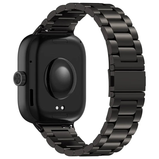 For Xiaomi Redmi Watch 4 / Smart Band 8 Pro Stainless Steel Strap 3-Bead Watch Band