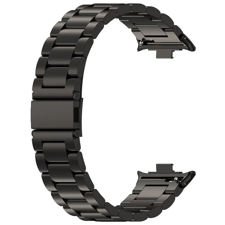 For Xiaomi Redmi Watch 4 / Smart Band 8 Pro Stainless Steel Strap 3-Bead Watch Band