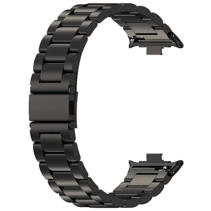 For Xiaomi Redmi Watch 4 / Smart Band 8 Pro Stainless Steel Strap 3-Bead Watch Band