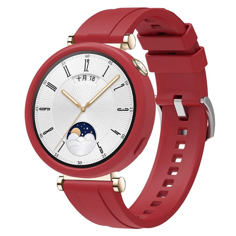 For Huawei Watch GT 4 41mm Replacement Silicone Band with Watch Case