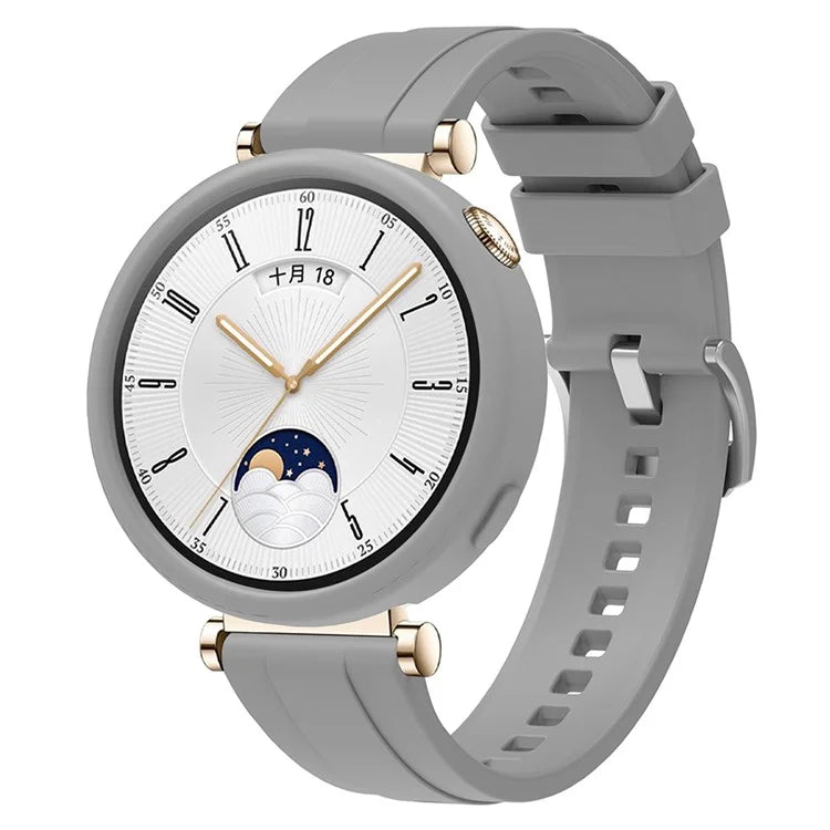For Huawei Watch GT 4 41mm Replacement Silicone Band with Watch Case