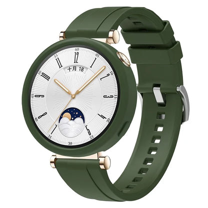 For Huawei Watch GT 4 41mm Replacement Silicone Band with Watch Case