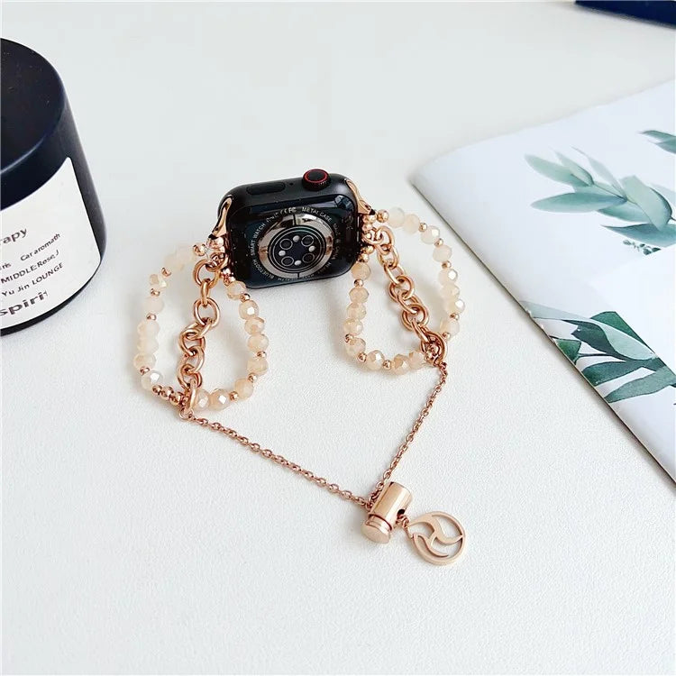 For Apple Watch Ultra 2 Ultra 49mm / Series 9 8 7 45mm / 6 5 4 SE (2022) SE (2023) SE 44mm / 3 2 1 42mm Watch Strap Beads Bracelet