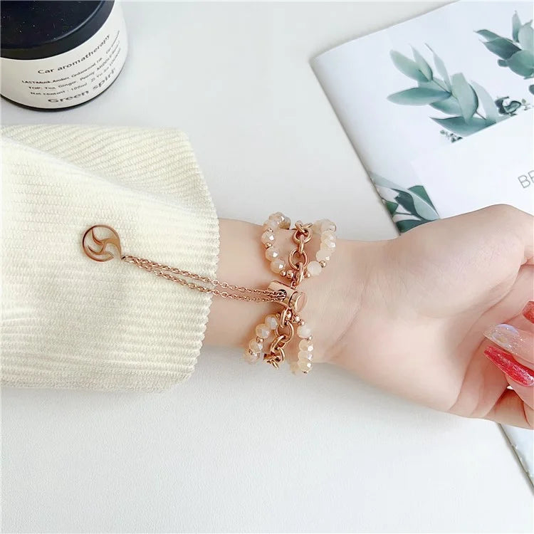For Apple Watch Ultra 2 Ultra 49mm / Series 9 8 7 45mm / 6 5 4 SE (2022) SE (2023) SE 44mm / 3 2 1 42mm Watch Strap Beads Bracelet