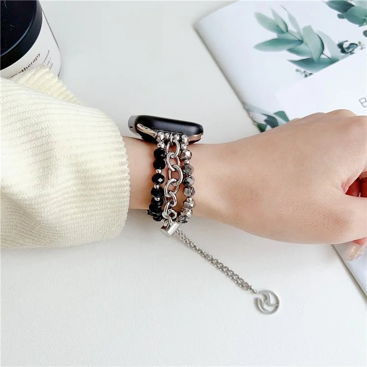 For Apple Watch Ultra 2 Ultra 49mm / Series 9 8 7 45mm / 6 5 4 SE (2022) SE (2023) SE 44mm / 3 2 1 42mm Watch Strap Beads Bracelet