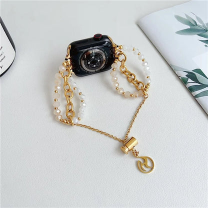 For Apple Watch Ultra 2 Ultra 49mm / Series 9 8 7 45mm / 6 5 4 SE (2022) SE (2023) SE 44mm / 3 2 1 42mm Watch Strap Beads Bracelet