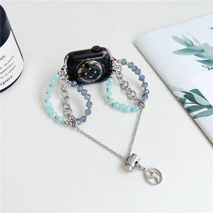 For Apple Watch Series 9 8 41mm / 6 5 4 SE (2023) SE (2022) SE 40mm / 3 2 1 38mm Band Beaded Watch Bracelet
