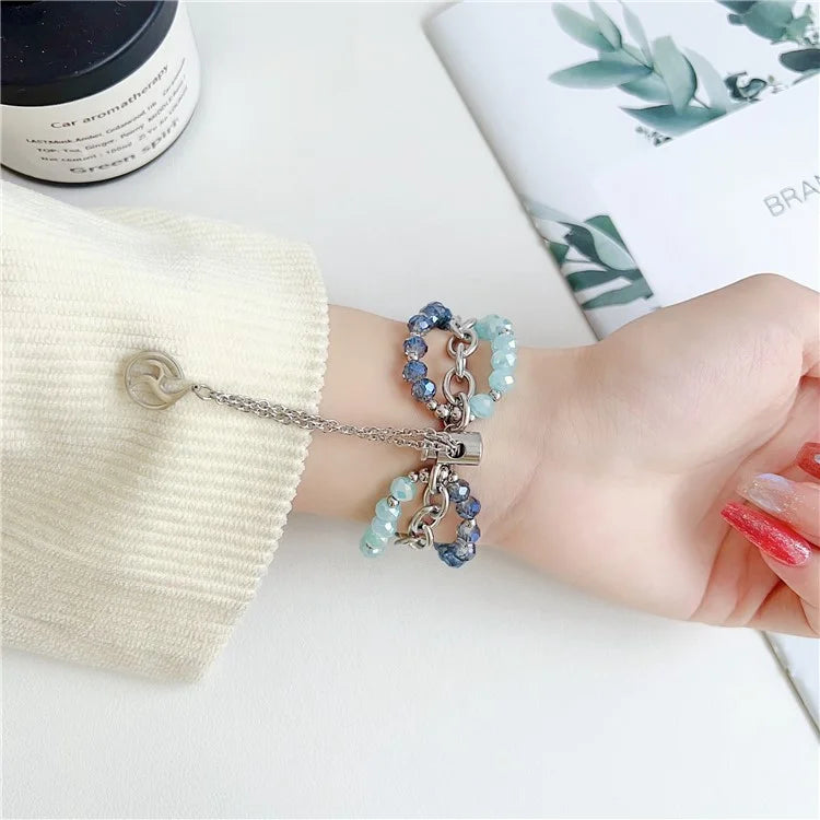 For Apple Watch Series 9 8 41mm / 6 5 4 SE (2023) SE (2022) SE 40mm / 3 2 1 38mm Band Beaded Watch Bracelet