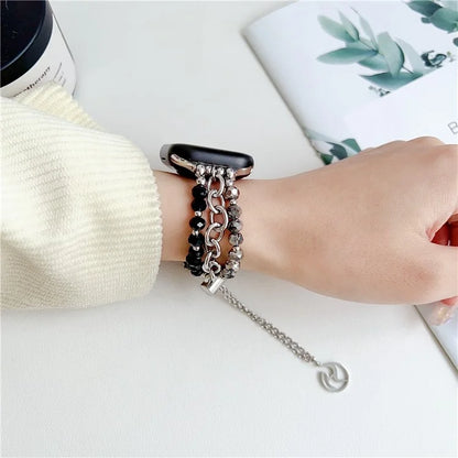 For Apple Watch Series 9 8 41mm / 6 5 4 SE (2023) SE (2022) SE 40mm / 3 2 1 38mm Band Beaded Watch Bracelet