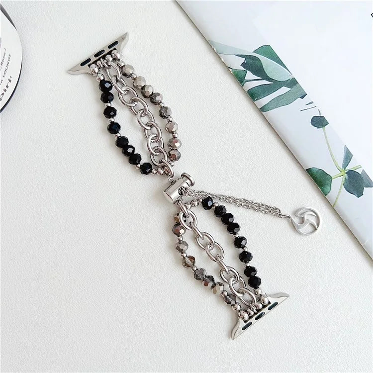 For Apple Watch Series 9 8 41mm / 6 5 4 SE (2023) SE (2022) SE 40mm / 3 2 1 38mm Band Beaded Watch Bracelet