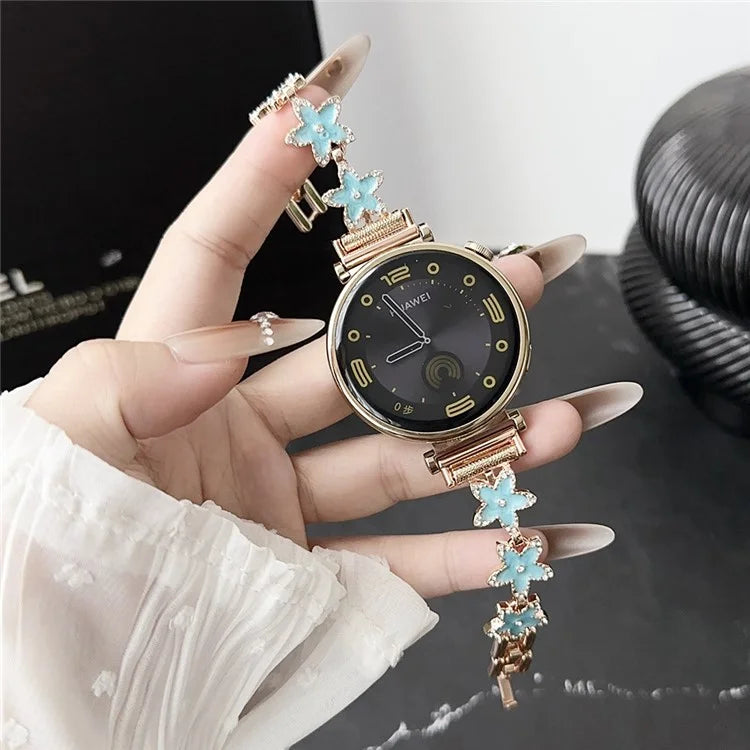 For Huawei Watch GT 4 41mm / Venu 3S / Forerunner 265S 18mm Strap Replacement Zinc Alloy Watch Band