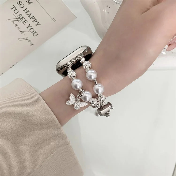 For Apple Watch Ultra 2 Ultra 49mm / 9 8 7 45mm / 6 5 4 SE (2023) SE (2022) SE 44mm / 3 2 1 42mm Beaded Band Watch Bracelet
