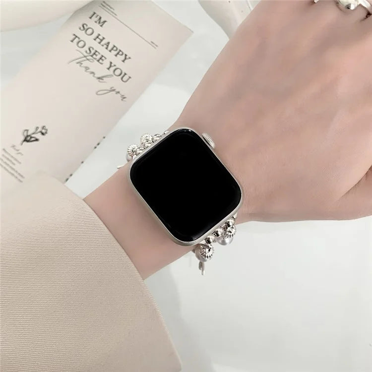For Apple Watch Series 9 8 7 41mm / 6 5 4 SE (2023) SE (2022) SE 40mm / 3 2 1 38mm Watch Strap Beads Bracelets