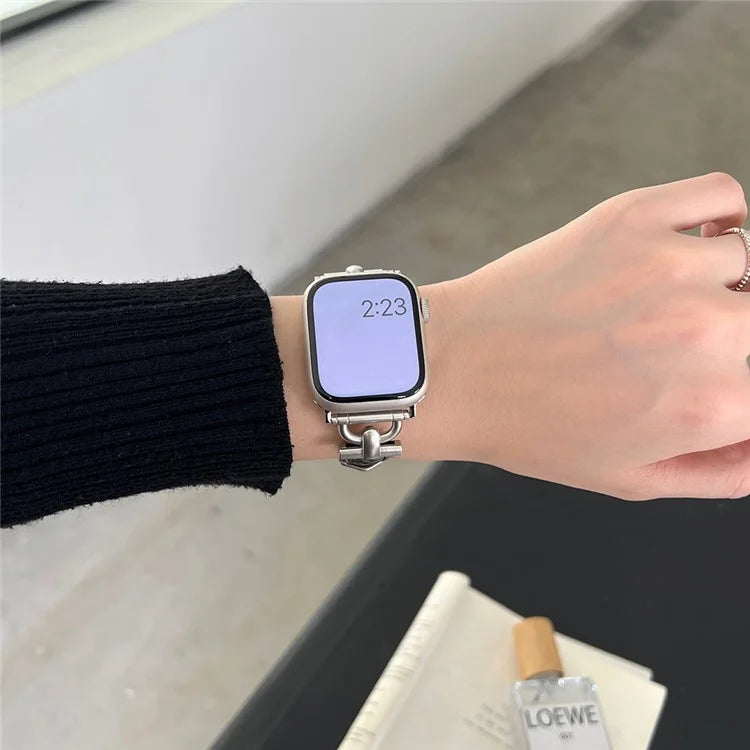 For Apple Watch Series 9 8 7 41mm / 6 5 4 SE (2023) SE (2022) SE 40mm / 3 2 1 38mm Genuine Cow Leather Band Replacement Bracelet