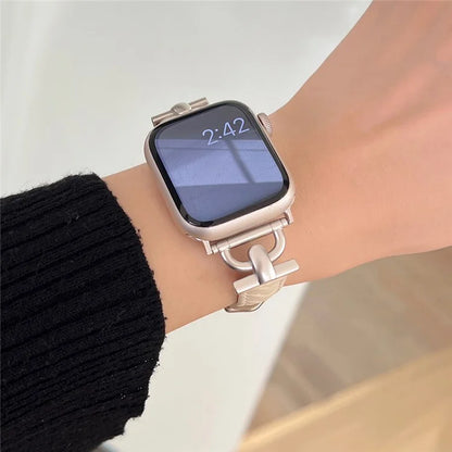 For Apple Watch Series 9 8 7 41mm / 6 5 4 SE (2023) SE (2022) SE 40mm / 3 2 1 38mm Genuine Cow Leather Band Replacement Bracelet
