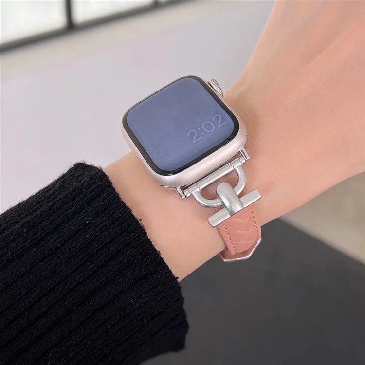 For Apple Watch Ultra 2 Ultra 49mm / 9 8 7 45mm / 6 5 4 SE (2023) SE (2022) SE 44mm / 3 2 1 42mm Watchband Genuine Cow Leather Strap