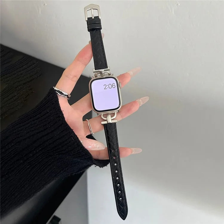 For Apple Watch Ultra 2 Ultra 49mm / 9 8 7 45mm / 6 5 4 SE (2023) SE (2022) SE 44mm / 3 2 1 42mm Watchband Genuine Cow Leather Strap