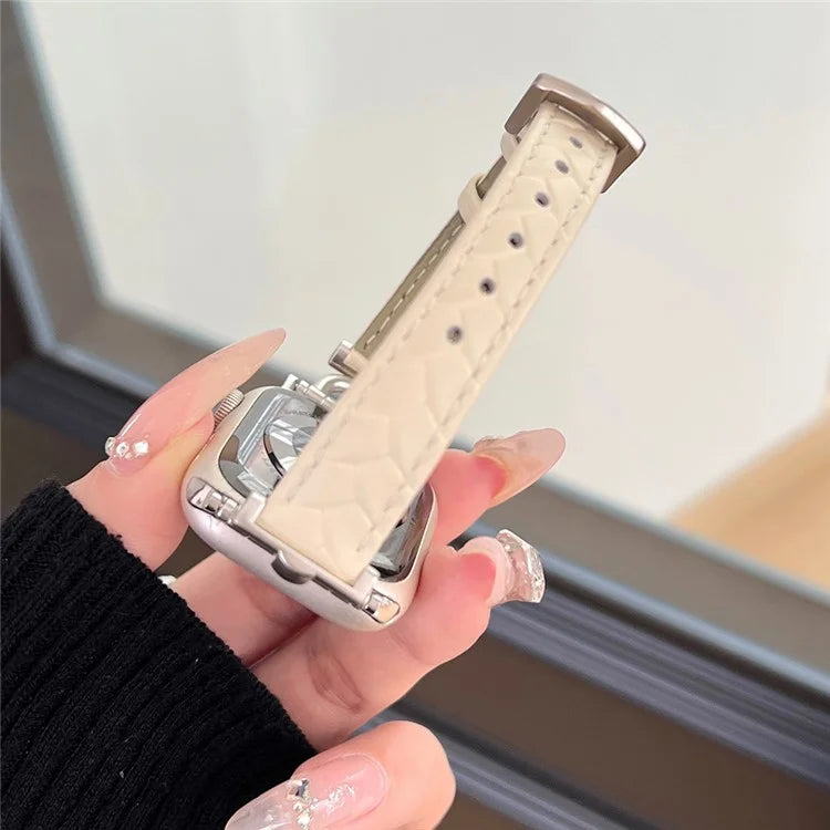 For Apple Watch Ultra 2 Ultra 49mm / 9 8 7 45mm / 6 5 4 SE (2023) SE (2022) SE 44mm / 3 2 1 42mm Watchband Genuine Cow Leather Strap