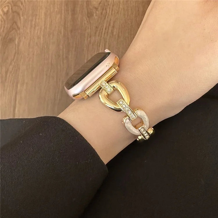For Apple Watch Series 9 8 7 41mm / 6 5 4 SE (2023) SE (2022) SE 40mm / 3 2 1 38mm Zinc Alloy Metal Watch Strap