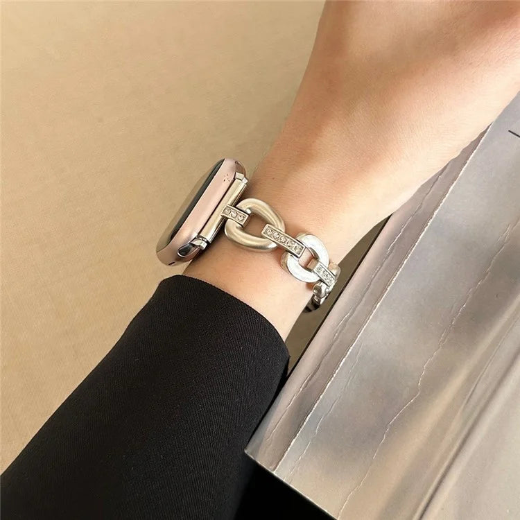 For Apple Watch Series 9 8 7 41mm / 6 5 4 SE (2023) SE (2022) SE 40mm / 3 2 1 38mm Zinc Alloy Metal Watch Strap
