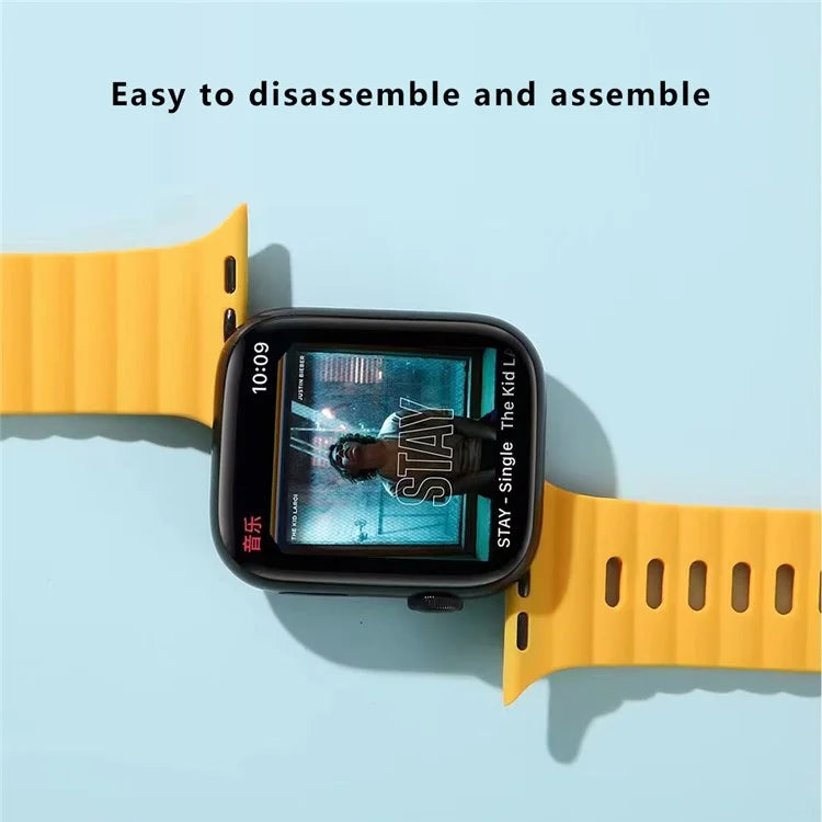For Apple Watch Series 9 8 7 41mm / 6 5 4 SE (2023) SE (2022) SE 40mm / 3 2 1 38mm Strap Silicone Replacemnet Band